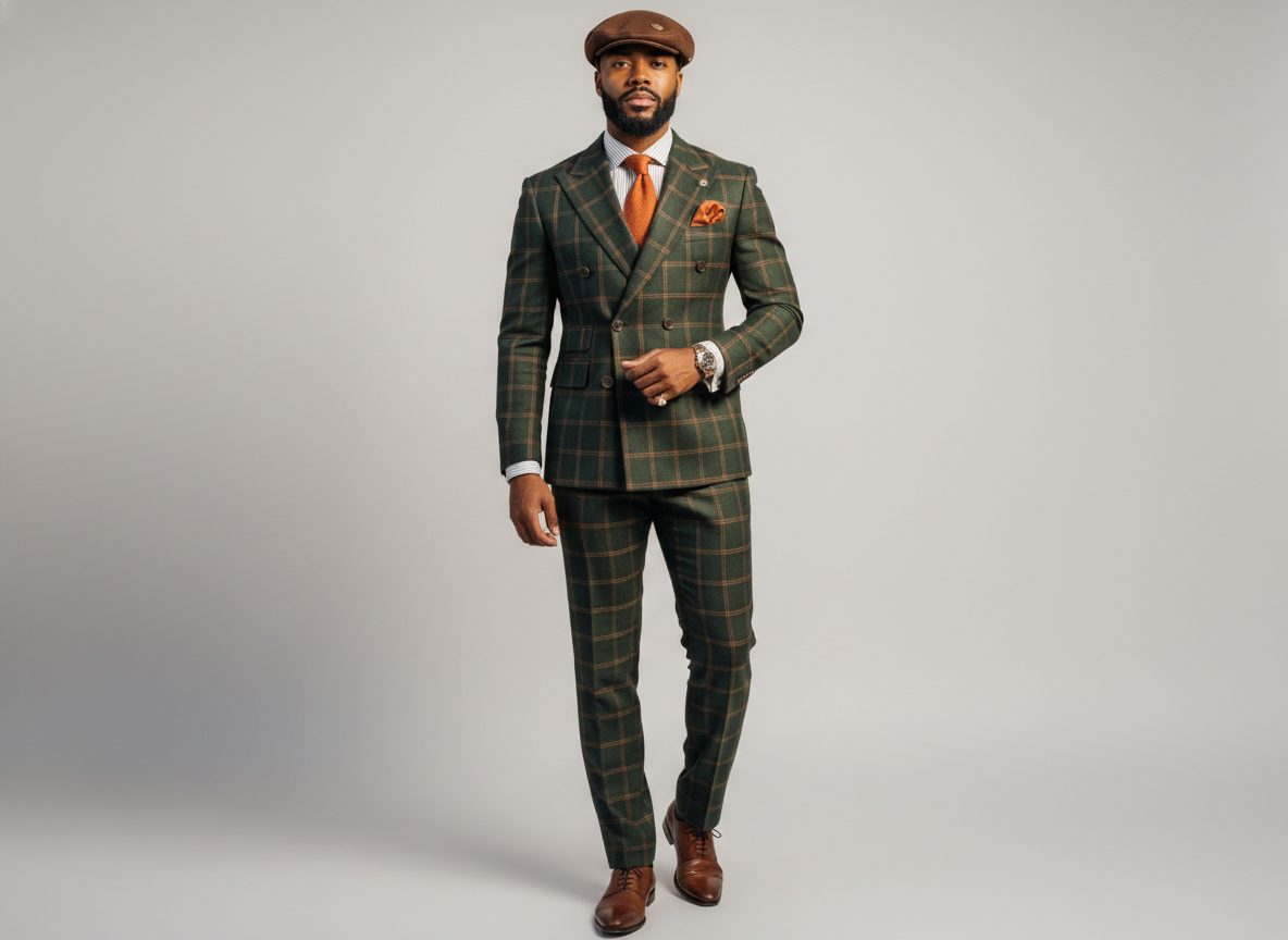 AI-generated men's editorial portrait