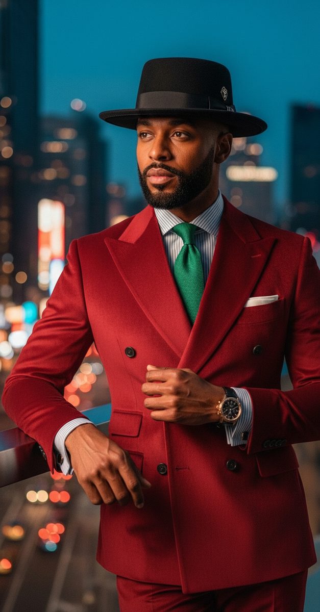 AI-generated men's editorial portrait
