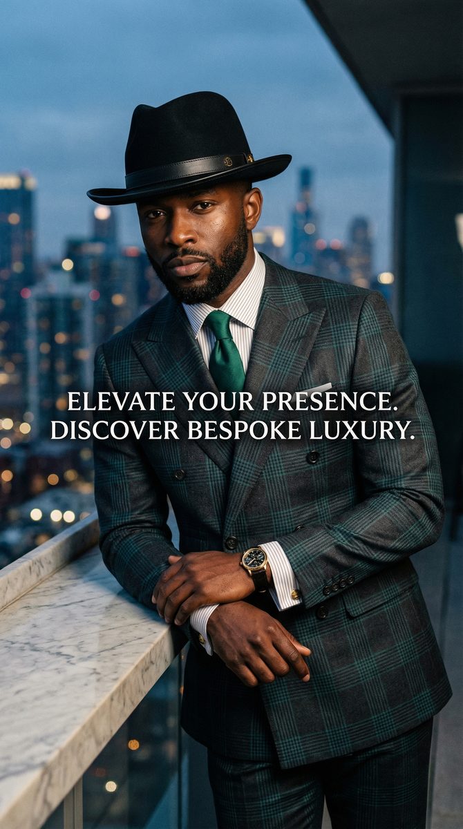 AI-generated men's editorial style shot